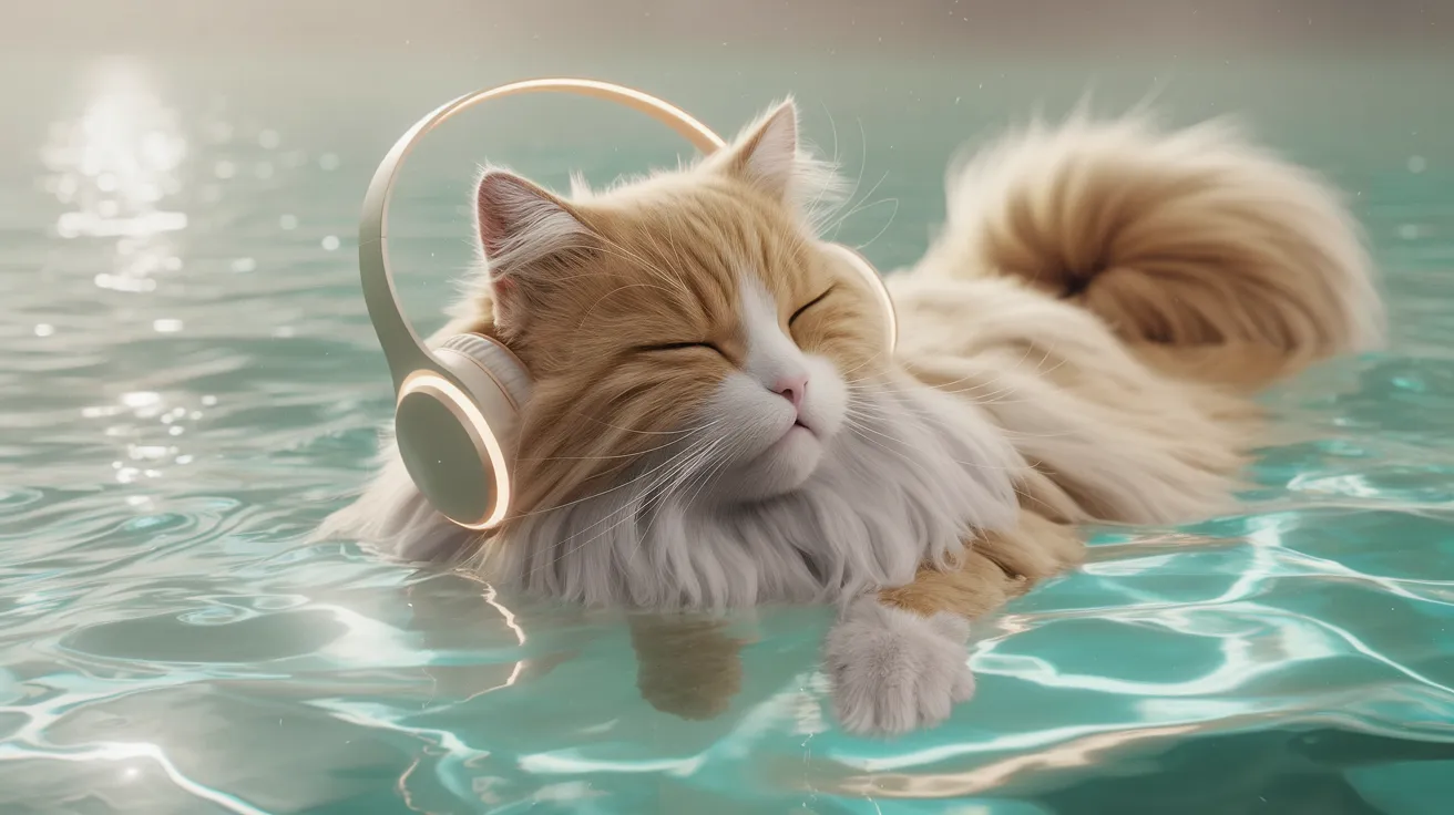Tropical Cat Dreamscape: 