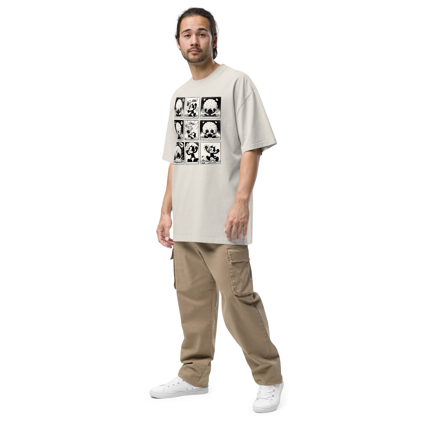 StudioRich Poppin' Oversized faded t-shirt